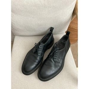 LANVIN Lace Up And Monkstrap Leather Black oxford loafers‎ size 12